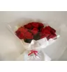 Монобукет из 25 бордовых роз