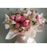 Цветочная коробка «Орхидеи и розы» 1