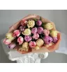 Букет с тюльпанами «Букет из 25 прионовидных тюльпанов »