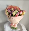 Букет с тюльпанами «Букет из 25 прионовидных тюльпанов » 1
