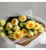 Букет из пионовидных роз Лимонный зефир  2