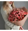 Монобукет из 25 кружевных кустовых роз  2