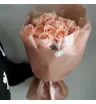Монобукет из 15 кремовых роз 