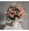 Плетеная корзина с цветами «Маленькая леди» 1