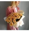 Букет из 19 розы «Цветочная карамель» 
